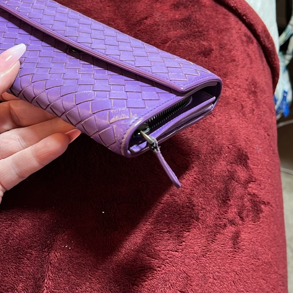Bottega Veneta Lilac long Wallet - Picture 6 of 11